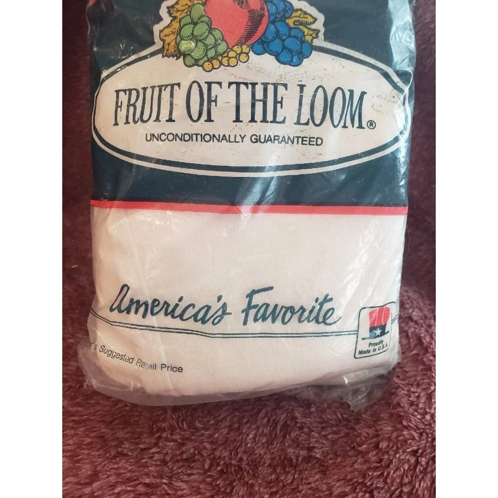 3 NIP vtg 1989 Fruit Of The Loom Men's Briefs Blue Yellow Stripe Size XL 42-44‎